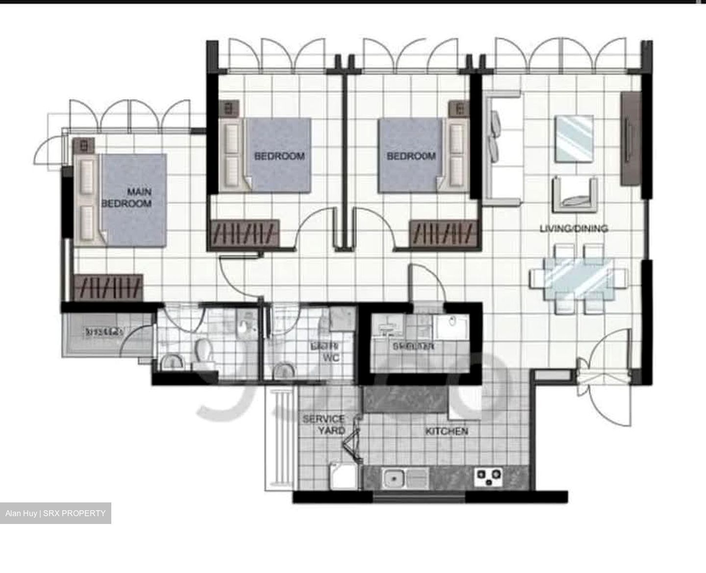 Blk 56 Teban View (Jurong East), HDB 4 Rooms #590854521